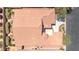 Aerial view of the home highlighting the tile roof and desert landscaping at 1963 Dakota Lodge Ave, Las Vegas, NV 89123