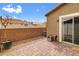 Paver patio and rock landscaping in this backyard at 2213 Chandler Ranch Pl, Laughlin, NV 89029