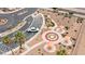 Aerial view of the community park with ramadas, picnic tables, desert landscaping and convenient parking at 2213 Chandler Ranch Pl, Laughlin, NV 89029