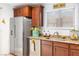 Kitchen showcasing stainless steel appliances, granite countertops, and a modern design at 2213 Chandler Ranch Pl, Laughlin, NV 89029