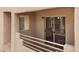 Inviting balcony with sliding glass doors, offering a private outdoor space with views of the surrounding area at 2232 Aspen Mirror Way # 202, Laughlin, NV 89029