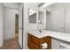 Bathroom with a vanity, toilet, and shower at 2232 Aspen Mirror Way # 202, Laughlin, NV 89029