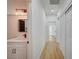 Hallway features wood flooring, recessed lighting, and a bathroom at 2353 Lauren Dr, Las Vegas, NV 89134
