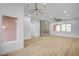 Spacious living room with wood floors, fireplace and ample natural light at 2353 Lauren Dr, Las Vegas, NV 89134