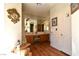 A bright bathroom with double vanity, large mirror, and lots of cabinet space at 325 Wild Plum Ln, Las Vegas, NV 89107