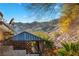 Backyard retreat with gazebo, natural landscaping and mountain views at 3342 Pheasant Canyon Way # 1013, Laughlin, NV 89029