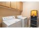 Convenient laundry room featuring modern washer and dryer at 3342 Pheasant Canyon Way # 1013, Laughlin, NV 89029