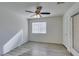 Bedroom featuring a ceiling fan and access to the outdoors at 3774 Dusky Flycatcher St, Las Vegas, NV 89122