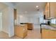 Kitchen with granite counters, tile floor, and oak cabinets at 3774 Dusky Flycatcher St, Las Vegas, NV 89122