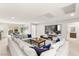 Bright open loft area with a large sectional sofa, TV, and views of the surrounding area at 4505 Amazing View St, Las Vegas, NV 89129