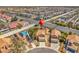 An elevated view shows a tile-roofed neighborhood with manicured lawns at 4548 Switchback St, North Las Vegas, NV 89031