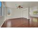 Spacious living room features hardwood floors, neutral walls, and plenty of natural light at 6032 Red Glitter St, North Las Vegas, NV 89031
