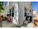 A view of a backyard with grill, outdoor seating, and patio area at 6271 Sunset Spring Ave, Las Vegas, NV 89122