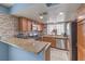 Beautiful kitchen featuring granite counters, stainless steel appliances and stylish backsplash at 6408 Deadwood Rd, Las Vegas, NV 89108