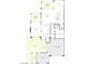 First-floor floor plan featuring a kitchen, two-bay garage, courtyard, and covered patio at 65 Bellissima Lago Ct, Henderson, NV 89011