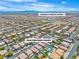 Neighborhood aerial view of 7545 Fontera Court, showcasing proximity to Canarelli Middle School and surrounding community at 7545 Fontera Ct, Las Vegas, NV 89139