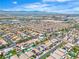 Extensive aerial shot showing numerous homes with pools, and landscaped yards under a clear blue sky in a sunny neighborhood at 7545 Fontera Ct, Las Vegas, NV 89139