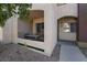 Condo with covered patio featuring seating and walkway leading to entrance at 7885 W Flamingo Rd # 1161, Las Vegas, NV 89147