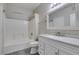 Clean bathroom with a tub and shower combination, a white vanity, and chrome hardware at 8250 N Grand Canyon Dr # 2001, Las Vegas, NV 89166