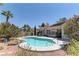 Inviting backyard pool with a spacious patio, ideal for relaxing and enjoying the outdoors at 8300 Slate Harbor Cir, Las Vegas, NV 89128