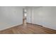 Bedroom featuring wood floors and large closet at 8396 Pearl Beach Ct, Las Vegas, NV 89139