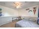 Bedroom featuring a desk and a Chargers-themed decor at 8516 Canyon Ranch St, Las Vegas, NV 89131