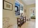 Hallway showcasing an ornate decor and a view into the bedroom at 8608 Willow Cabin St, Las Vegas, NV 89131
