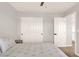 This bedroom features white walls, closet with sliding doors, and ceiling fan at 992 Wagner Valley St, Henderson, NV 89052