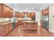 Kitchen with stainless steel appliances and center island at 1 Corte Belleza, Henderson, NV 89011