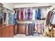 Walk-in closet offering plenty of storage with racks and shelves at 10230 Danskin Dr, Las Vegas, NV 89166