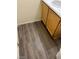 Bathroom featuring vinyl floors, adding a touch of modern style at 1236 Dusty Creek St, Las Vegas, NV 89128