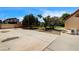 Concrete backyard area next to the grassy area at 12780 Davis Wright Ct, Henderson, NV 89044