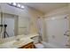 Functional bathroom with a bathtub, shower, and a vanity with a well-lit mirror at 1316 Capri Dr # Abc&D, Boulder City, NV 89005