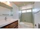 Bathroom featuring vanity and tiled shower/tub combination at 3368 Seneca Dr, Las Vegas, NV 89169