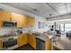 Contemporary kitchen showcases stainless appliances, granite counters, and an open design at 353 E Bonneville Ave # 555, Las Vegas, NV 89101
