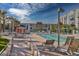 Relax by the community pool with comfortable lounge chairs at 353 E Bonneville Ave # 555, Las Vegas, NV 89101