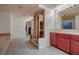 Bright bathroom features a glass shower and large vanity, perfect for relaxing after a long day at 386 Wiseton Ave, Las Vegas, NV 89183
