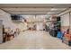 Spacious garage with ample storage and epoxy flooring at 436 Crown Mesa Ave, Las Vegas, NV 89138