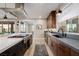 Stylish kitchen featuring a large island, stainless steel appliances, and modern cabinetry at 436 Crown Mesa Ave, Las Vegas, NV 89138