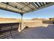 Comfortable shaded back deck, perfect for relaxing and enjoying desert views at 472 Via Stretto Ave, Henderson, NV 89011