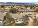Scenic aerial view capturing a private backyard with mature trees and a patio area at 6908 Bienville St, Las Vegas, NV 89131