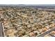 Expansive aerial view highlighting the residential area with well-maintained homes and community amenities at 6908 Bienville St, Las Vegas, NV 89131