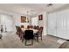 Traditional dining room features a decorative chandelier and formal dining set at 7870 Midnight Ride St, Las Vegas, NV 89131