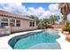 Beautiful pool surrounded by a concrete deck, perfect for outdoor entertaining at 7870 Midnight Ride St, Las Vegas, NV 89131