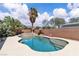 Inviting backyard pool featuring a spa and lush landscaping for relaxation at 7870 Midnight Ride St, Las Vegas, NV 89131