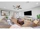 Cozy living room showcases comfortable seating, stylish decor, and a large television at 8958 Howell St, Las Vegas, NV 89166