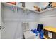 Functional walk-in closet with shelving, storage containers, and room for organizing at 8958 Howell St, Las Vegas, NV 89166