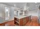 Spacious kitchen island with marble countertops and ample cabinet space at 9201 Tesoras Dr # 401, Las Vegas, NV 89144