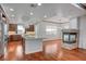 Gourmet kitchen featuring a large island, stainless steel appliances, and custom cabinetry at 9201 Tesoras Dr # 401, Las Vegas, NV 89144
