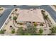 Aerial view showcasing a property's backyard, landscaping, and proximity to surrounding homes at , Las Vegas, NV 89113